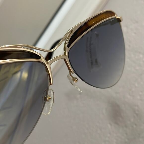 Marc Jacobs Gold Metal Gradient Pilot 61mm Sunglasses - Picture 2 of 10